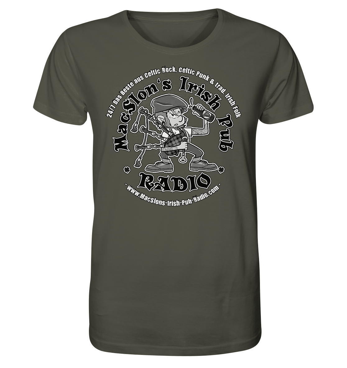 MacSlon's Radio "24/7 - Classic Logo" - Organic Shirt