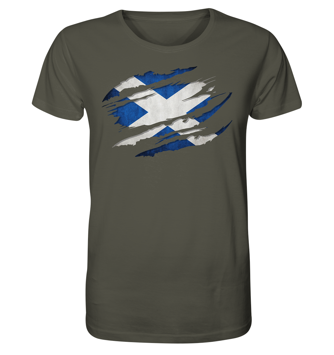 Scotland "Flag Scratch" - Organic Shirt