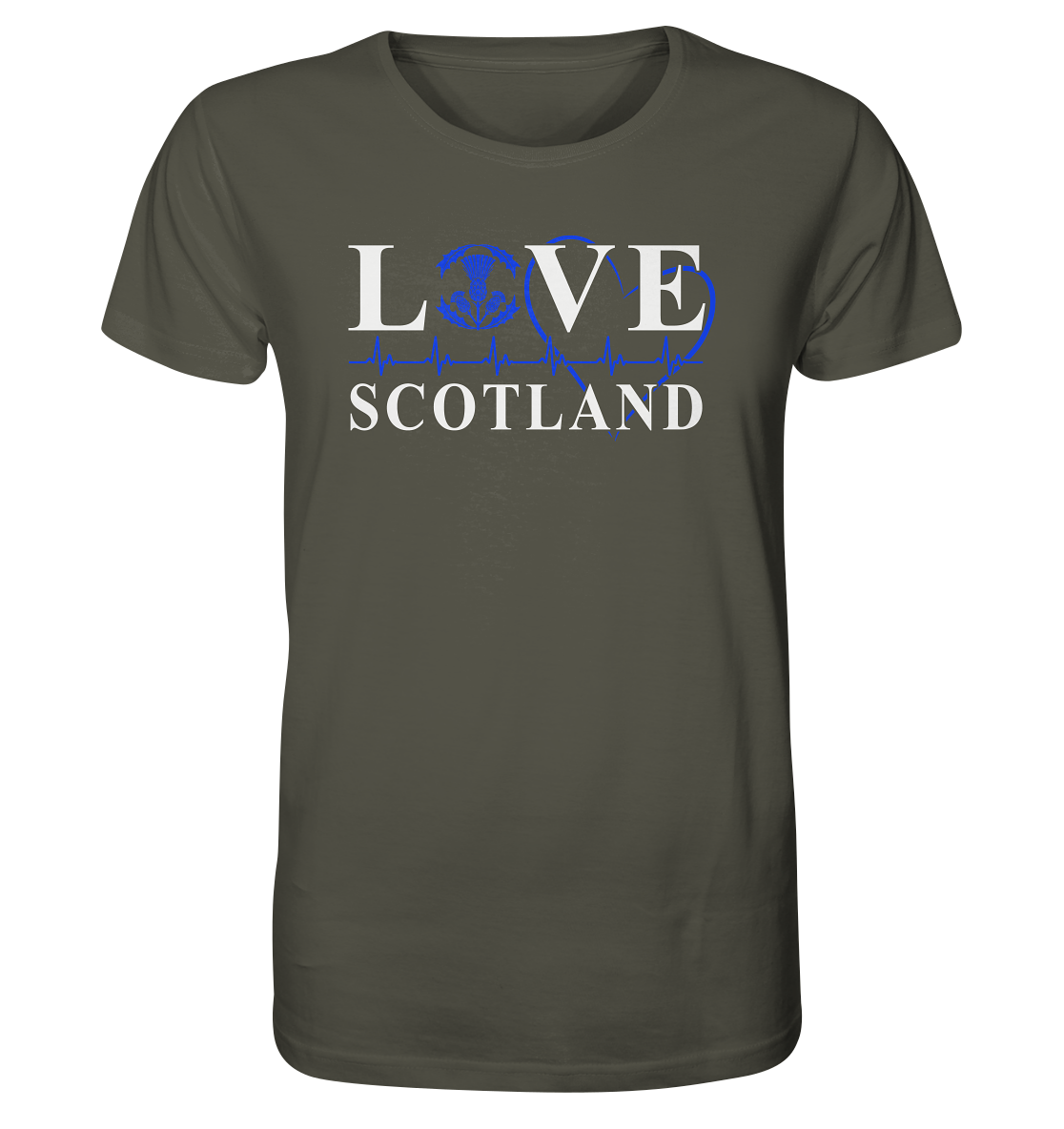 Love Scotland "Heartbeat" - Organic Shirt