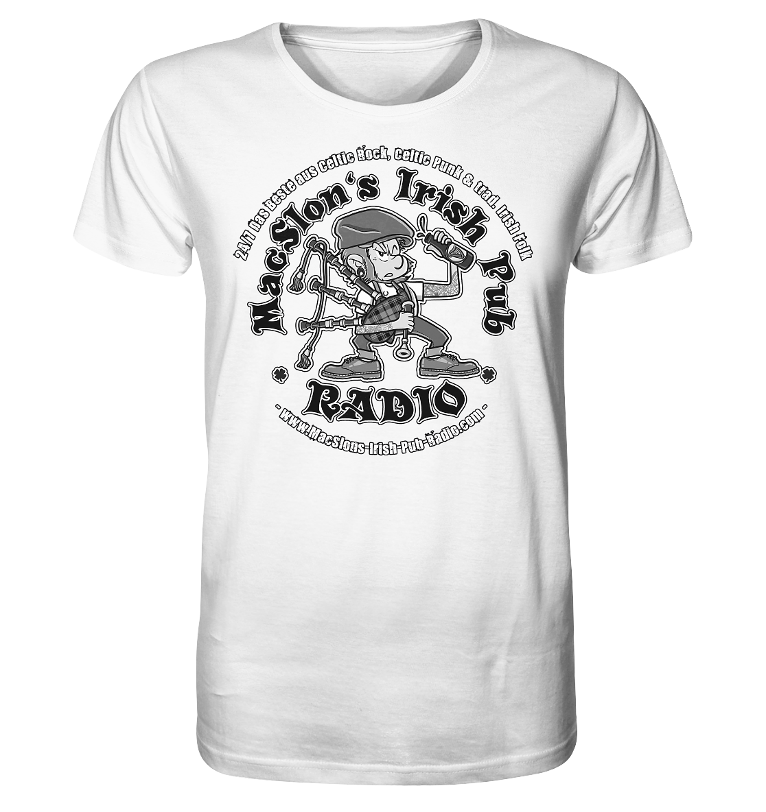 MacSlon's Radio "24/7 - Classic Logo" - Organic Shirt