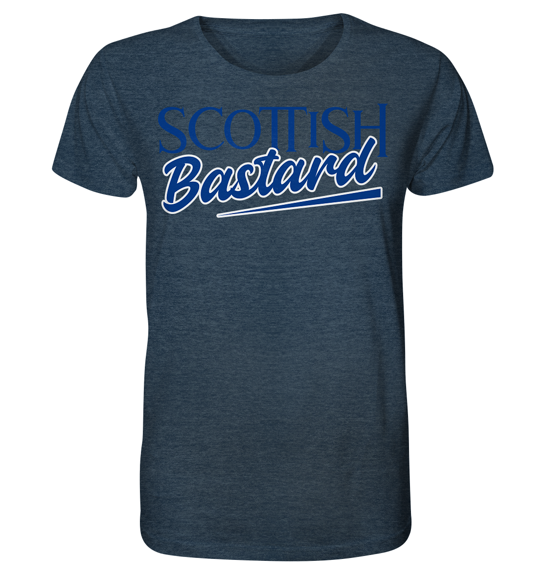 Scottish Bastard - Organic Shirt (meliert)