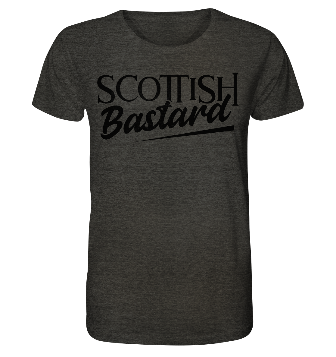 Scottish Bastard - Organic Shirt (meliert)