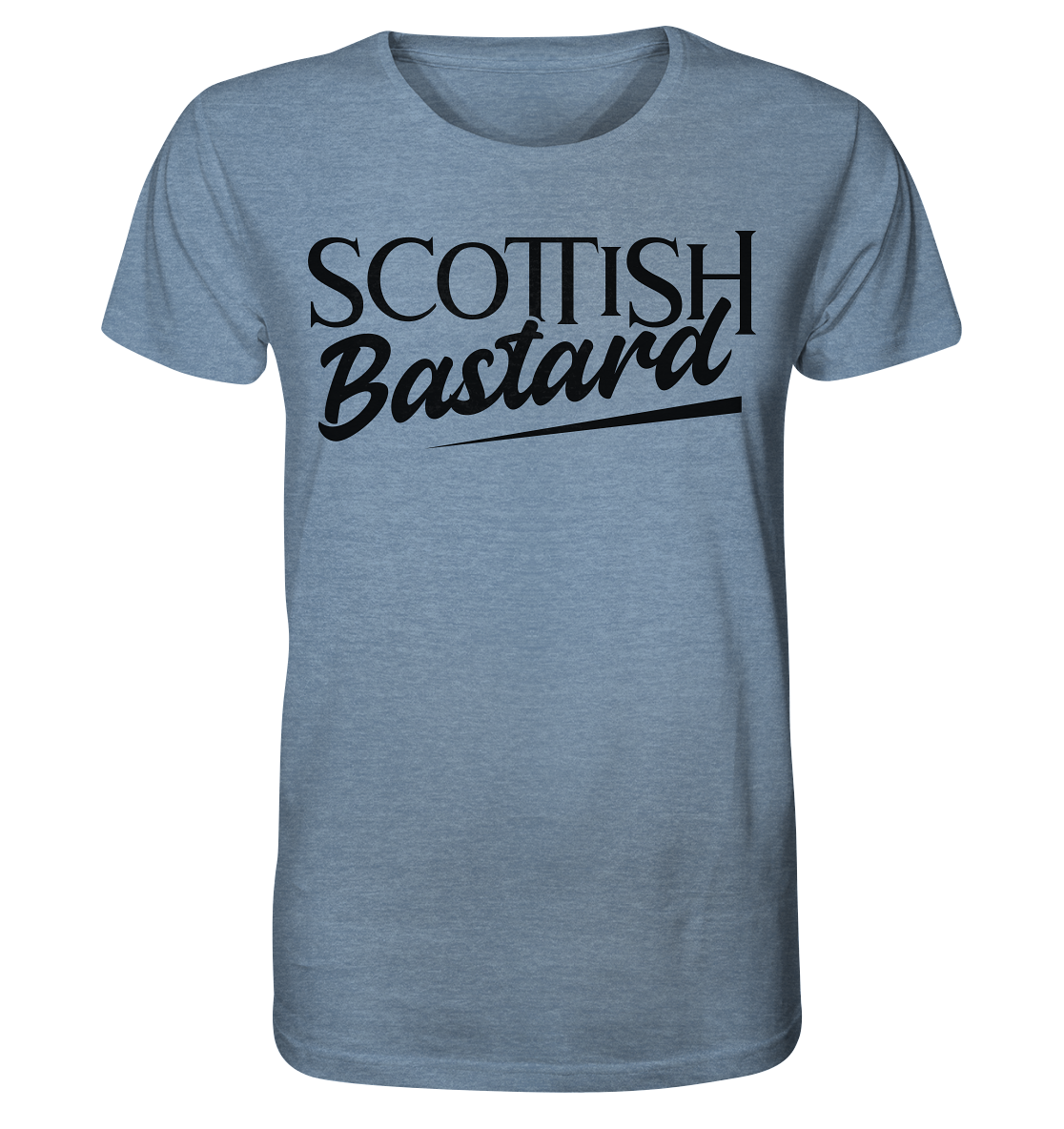 Scottish Bastard - Organic Shirt (meliert)
