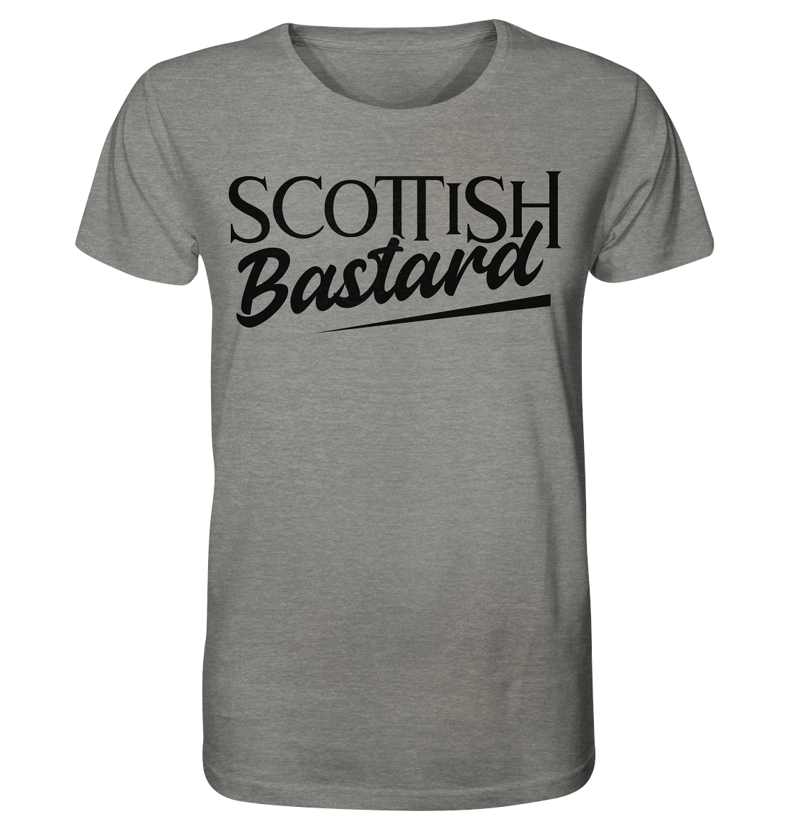 Scottish Bastard - Organic Shirt (meliert)