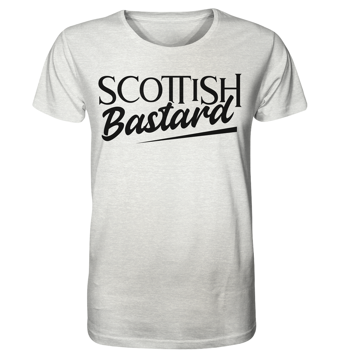 Scottish Bastard - Organic Shirt (meliert)