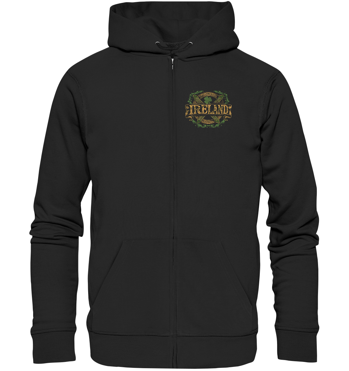 Ireland "Shamrock / Crest II" - Organic Zipper