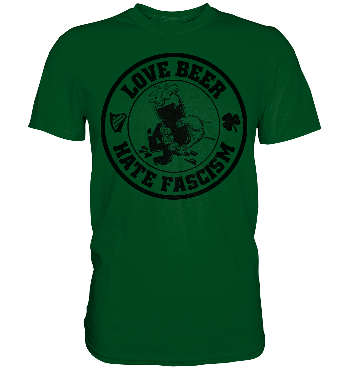 Love Beer - Hate Fascism - Premium Shirt