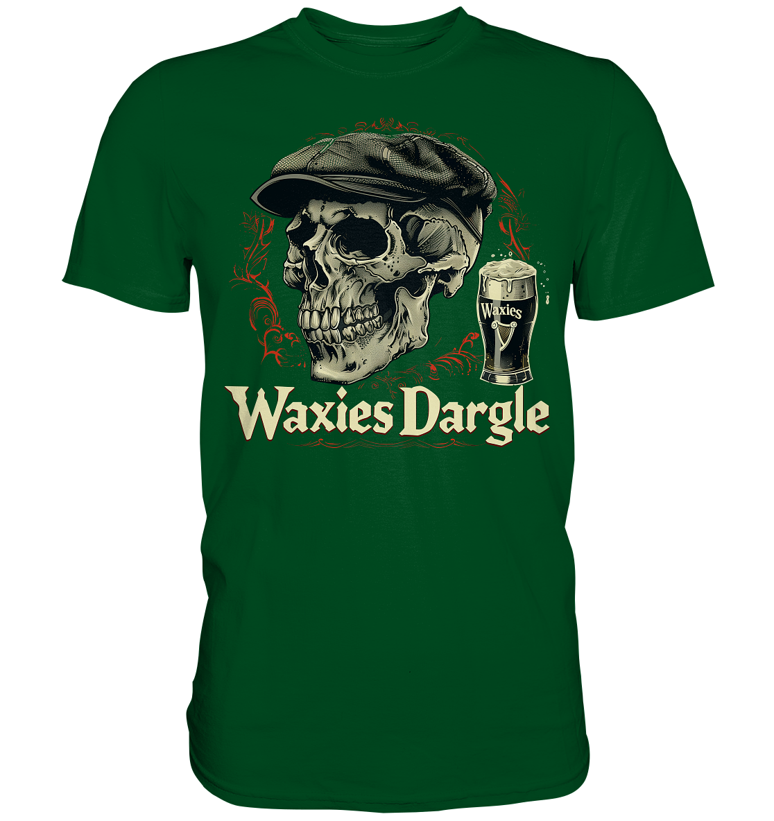 Waxies Dargle "Flatcap / Skull I" - Premium Shirt