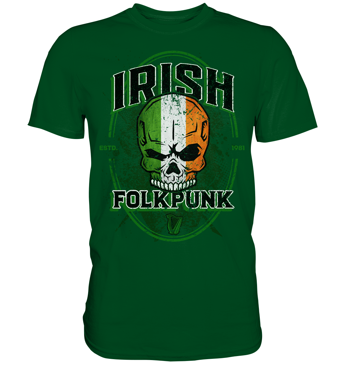 Irish Folkpunk "Skull" - Premium Shirt
