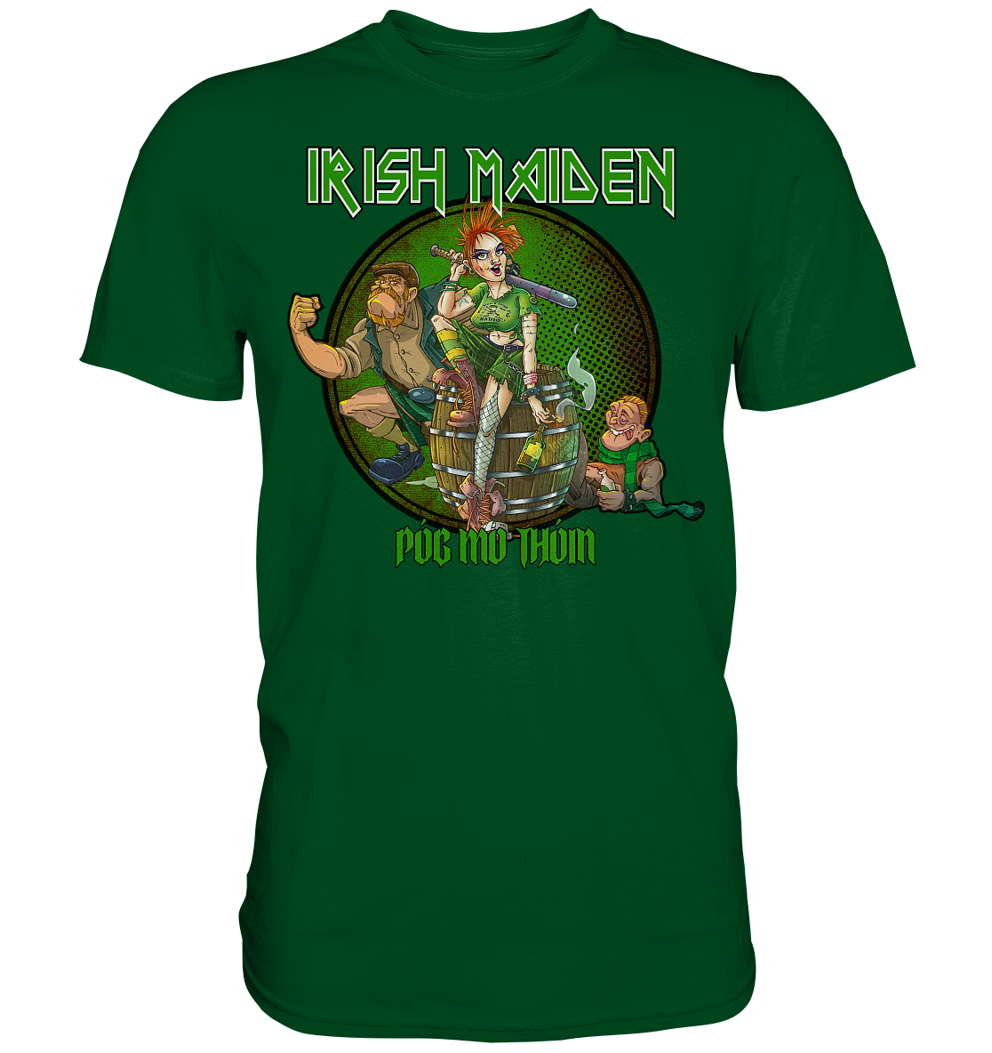 Póg Mo Thóin Streetwear "Irish Maiden" - Premium Shirt