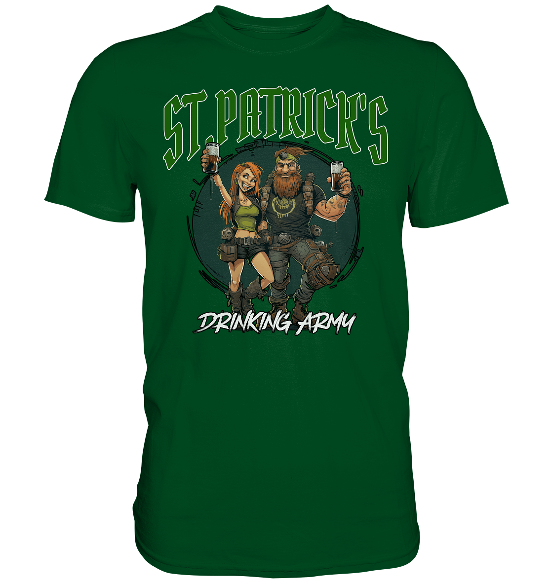 St. Patrick's "Drinking Army / Couple I" - Premium Shirt