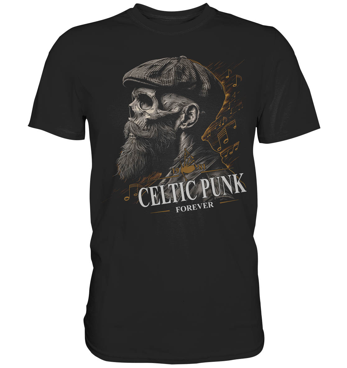 Celtic Punk "Forever / Flatcap-Skull I" - Premium Shirt