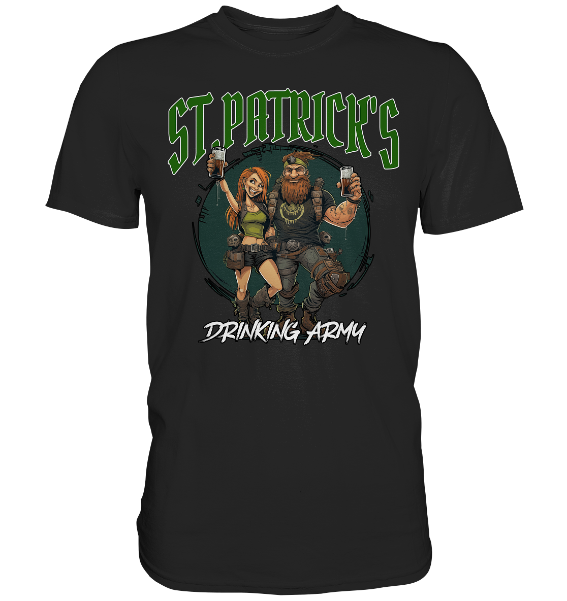 St. Patrick's "Drinking Army / Couple I" - Premium Shirt