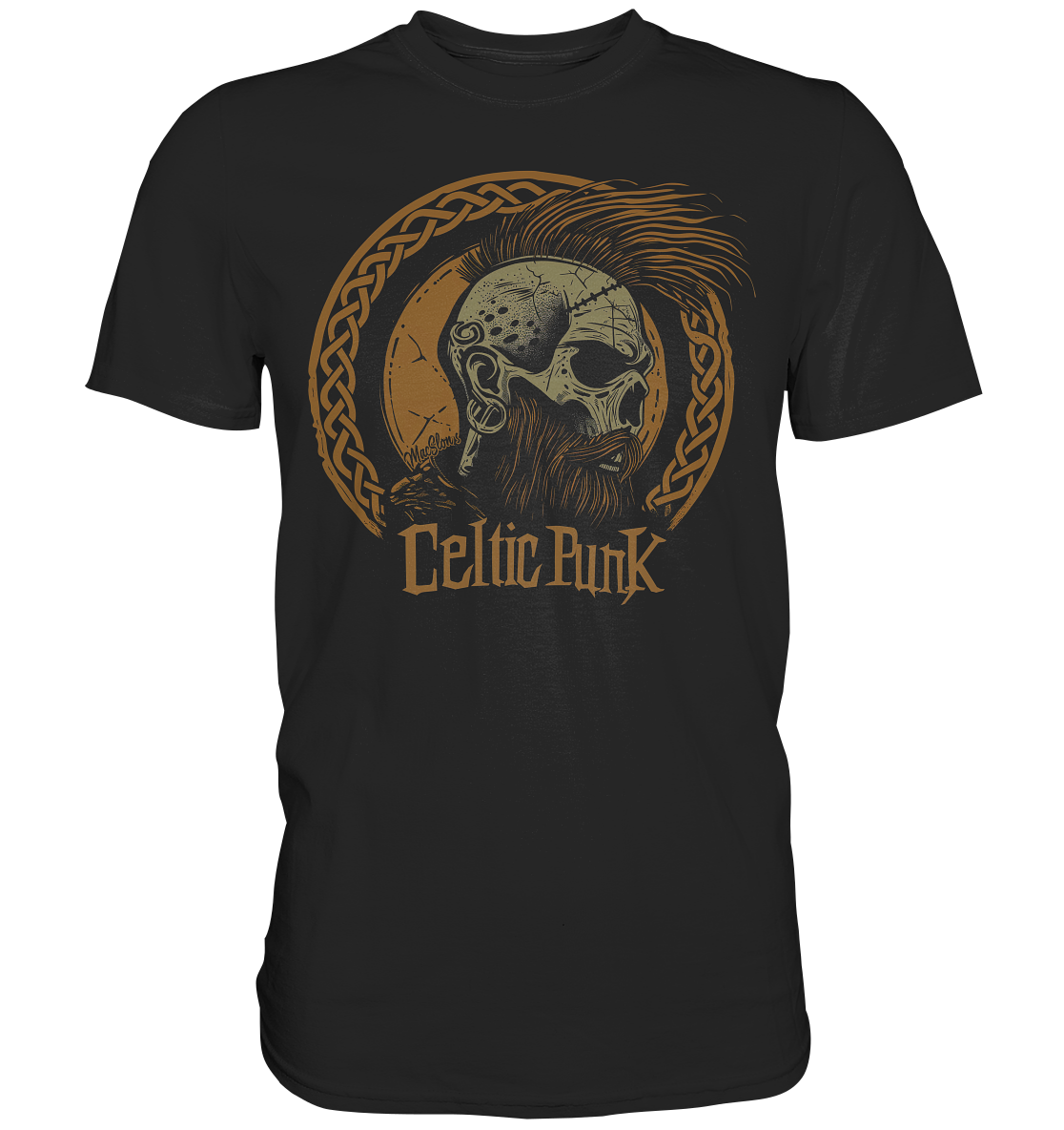 Celtic Punk "Skull / Circle I" - Premium Shirt