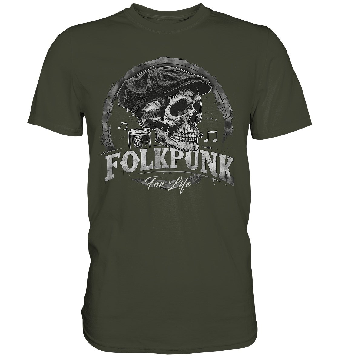 Folkpunk "For Life I" - Premium Shirt