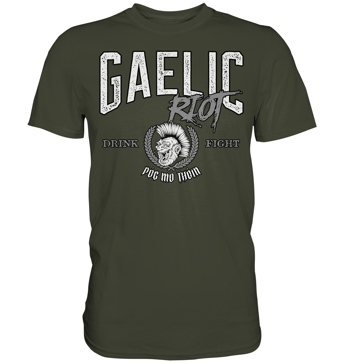 Póg Mo Thóin Streetwear "Gaelic Riot" - Premium Shirt