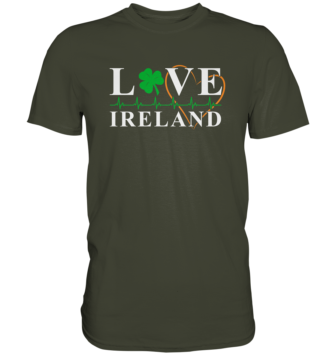 Love Ireland "Heartbeat" - Premium Shirt