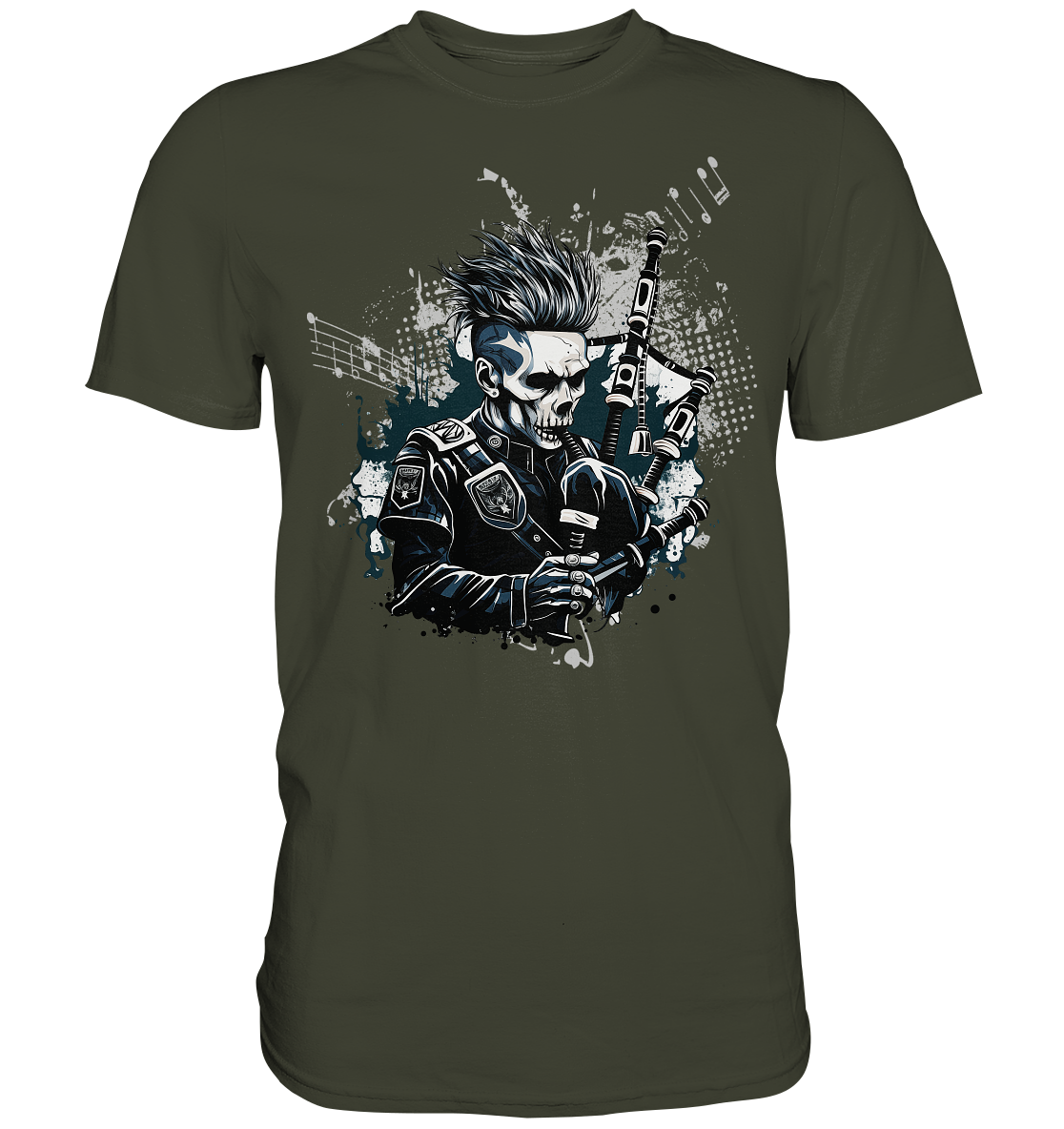 Bagpiper "Skull" - Premium Shirt