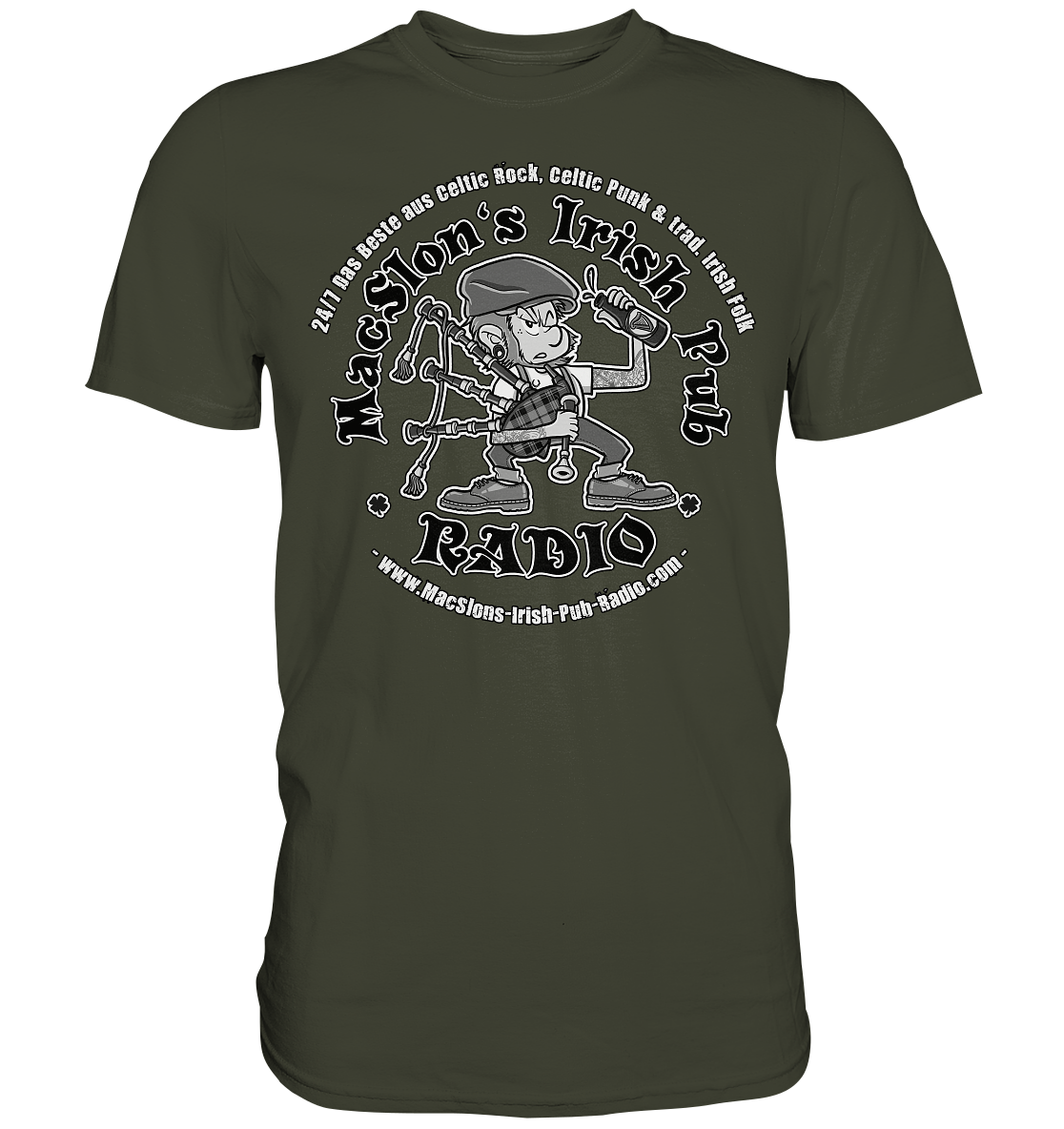 MacSlon's Radio "24/7 - Classic Logo" - Premium Shirt