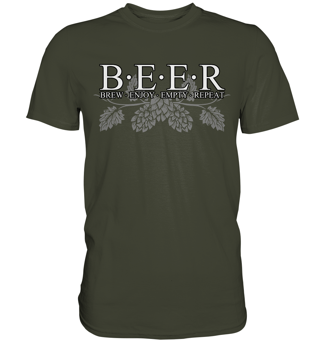 Beer "Brew, Enjoy, Empty, Repeat" - Premium Shirt