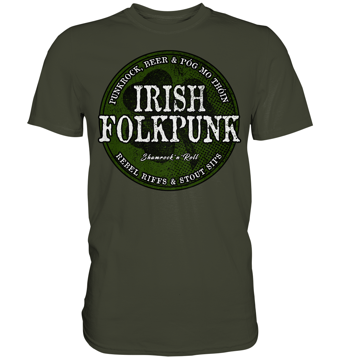 Irish Folkpunk "Shamrock'n'Roll" - Premium Shirt