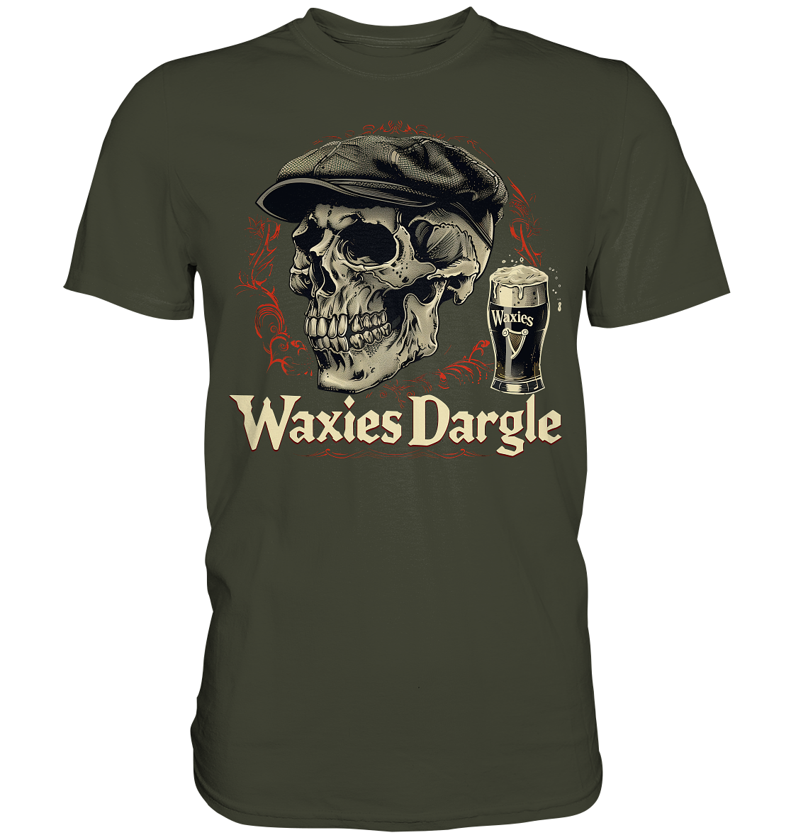 Waxies Dargle "Flatcap / Skull I" - Premium Shirt