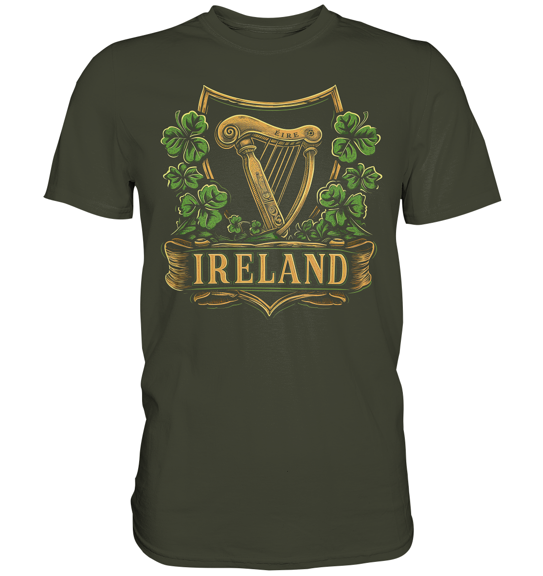 Ireland "Éire / Harp / Shamrock" - Premium Shirt