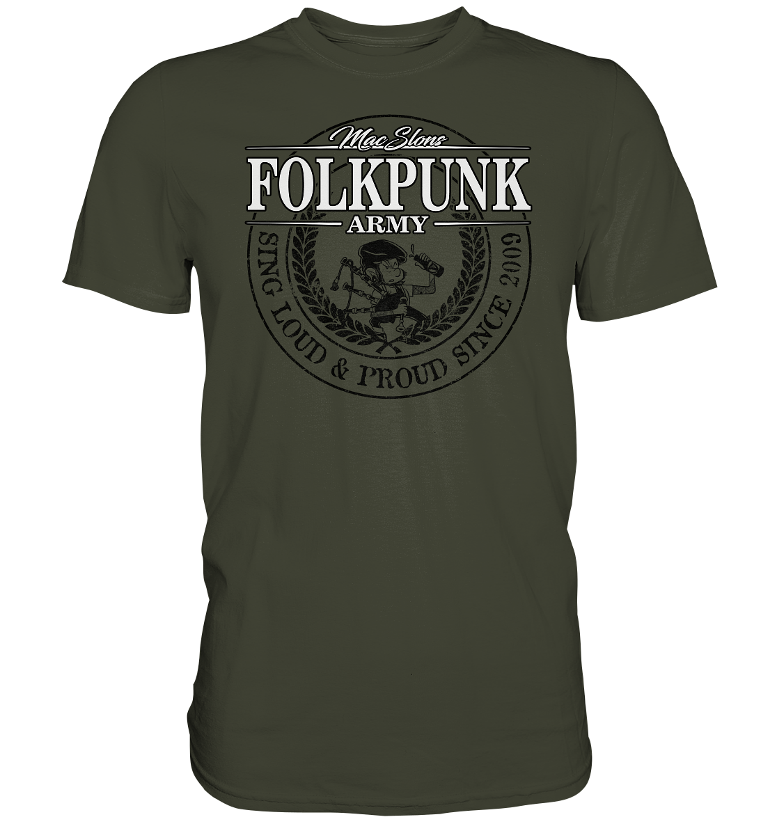 MacSlon's "Folkpunk Army" - Premium Shirt