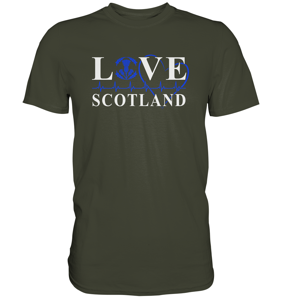 Love Scotland "Heartbeat" - Premium Shirt