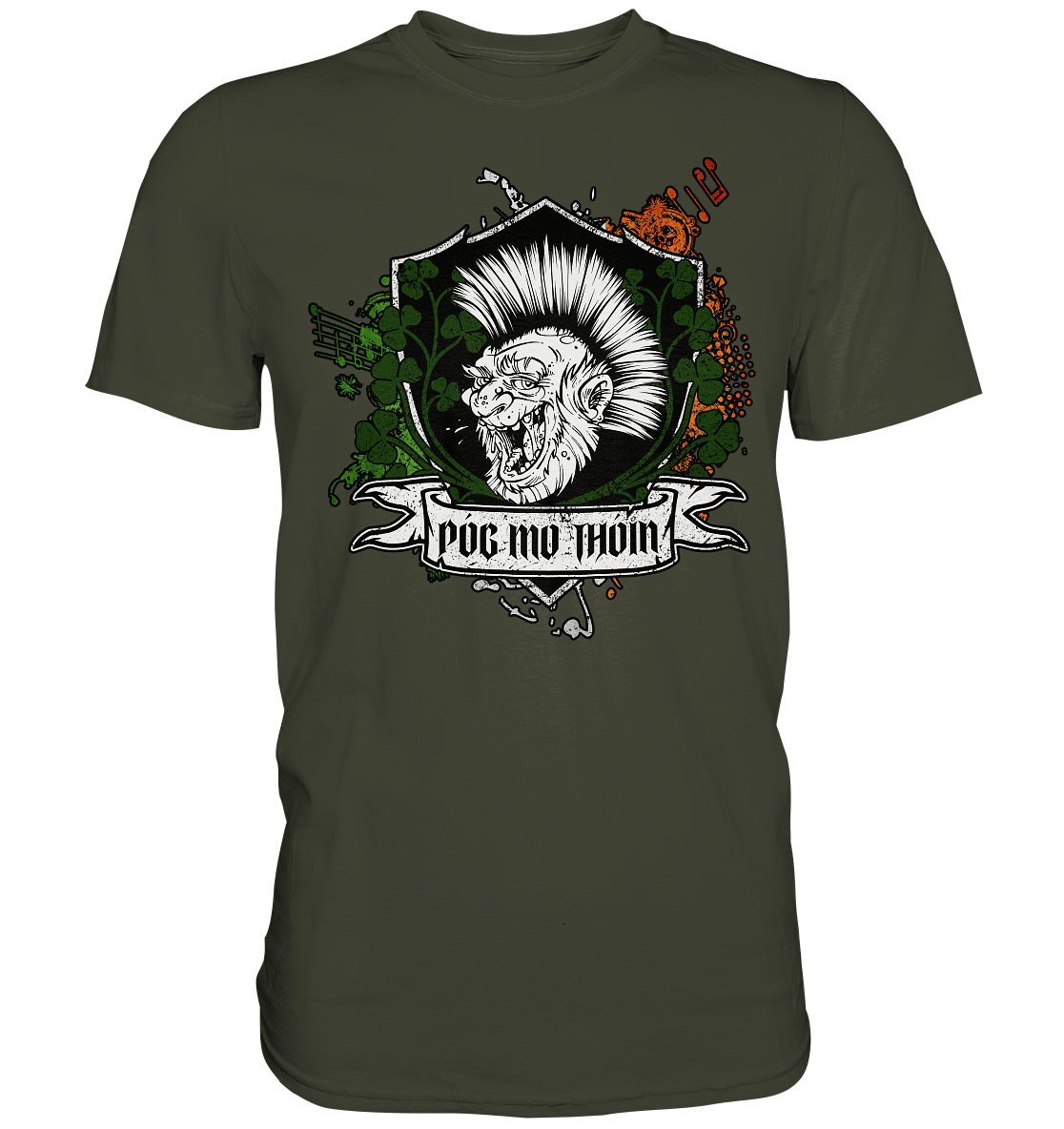 Póg Mo Thóin Streetwear "Crest" - Premium Shirt