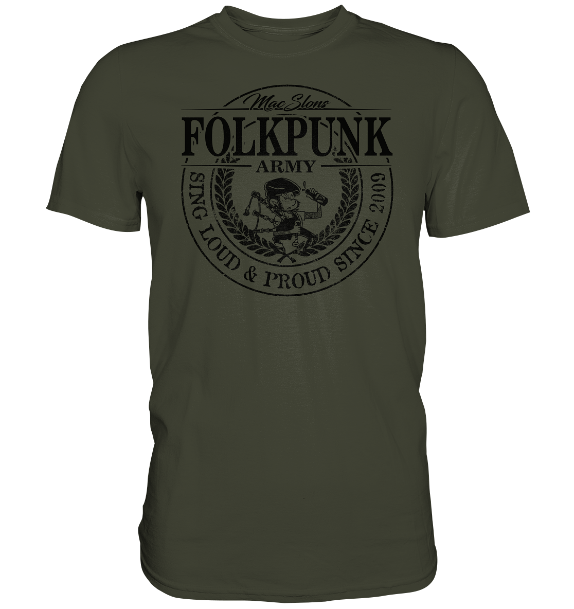 MacSlon's "Folkpunk Army" - Premium Shirt
