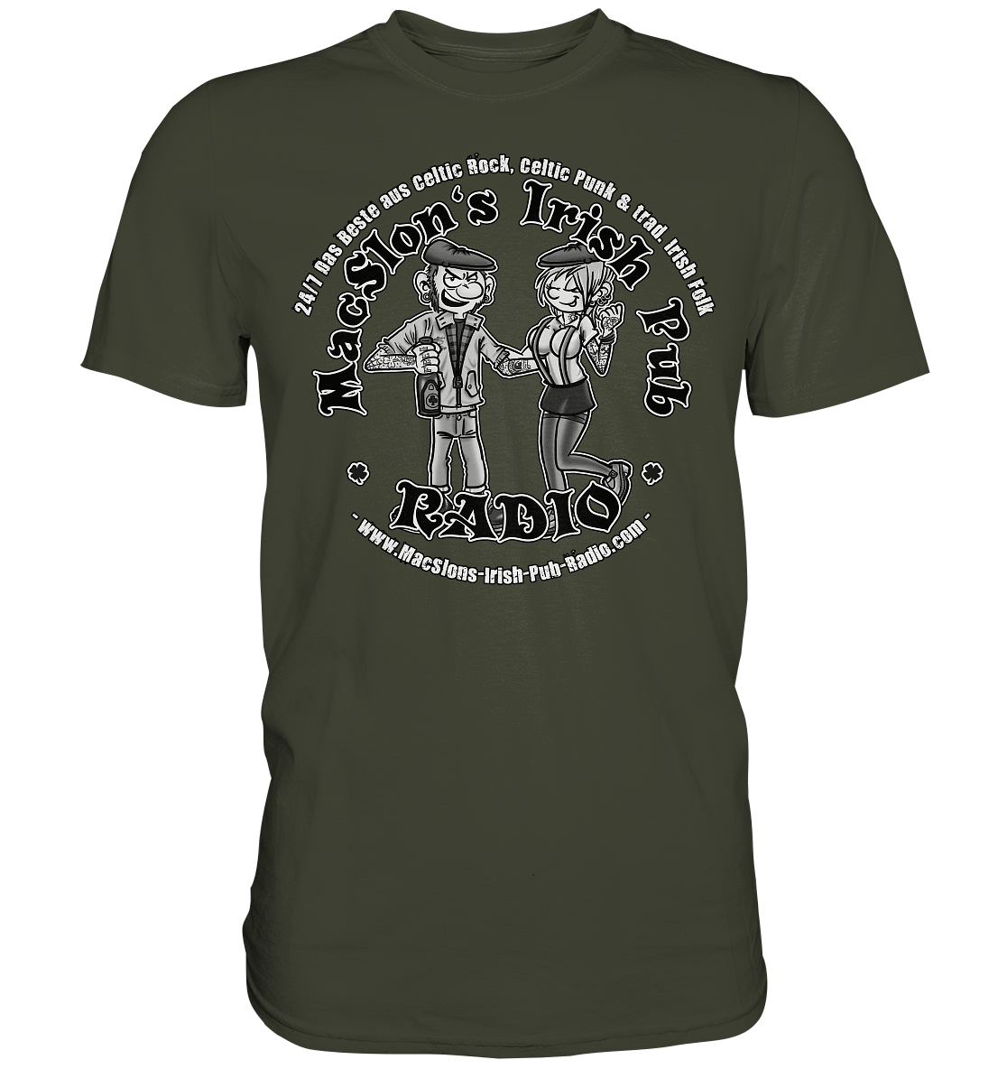 MacSlon's Radio "24/7 - Punk Couple" - Premium Shirt