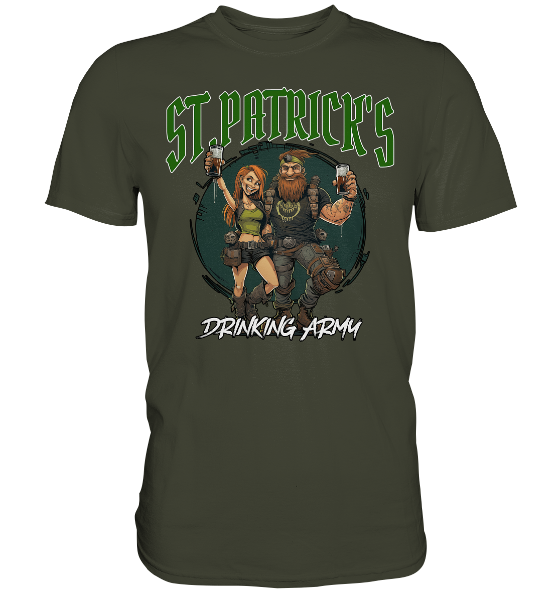 St. Patrick's "Drinking Army / Couple I" - Premium Shirt