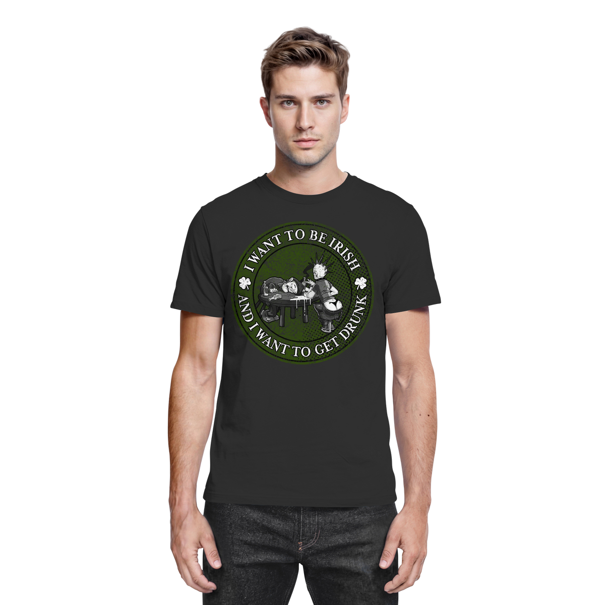 I Want To Be Irish And I Want To Get Drunk - Premium Shirt