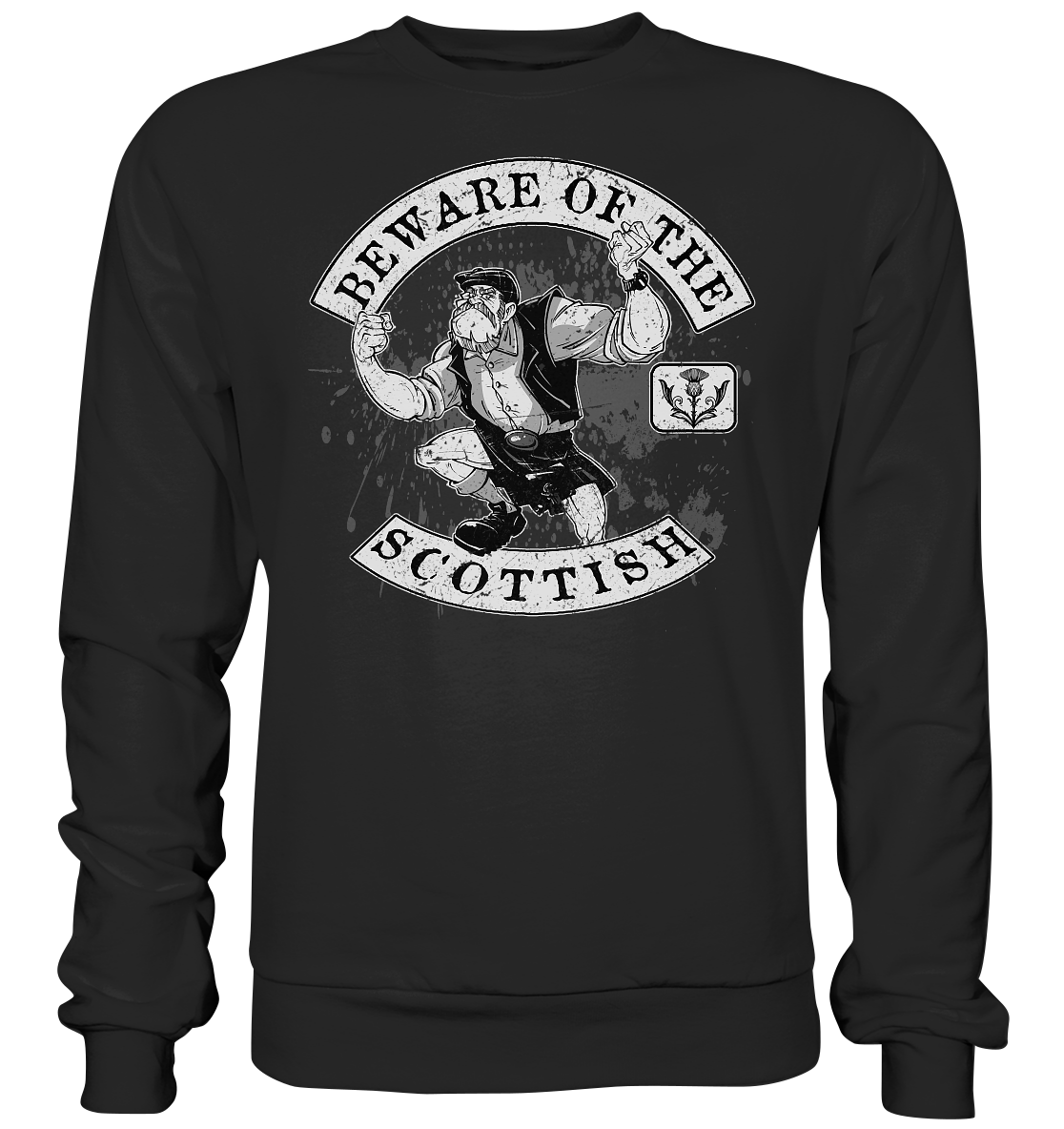 Beware Of The Scottish - Premium Sweatshirt