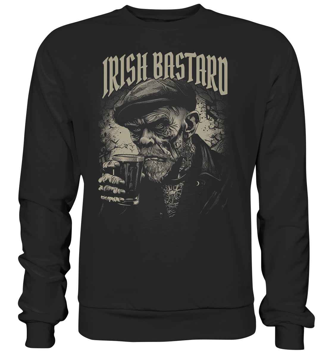 Irish Bastard "Old Irish Man III" - Premium Sweatshirt