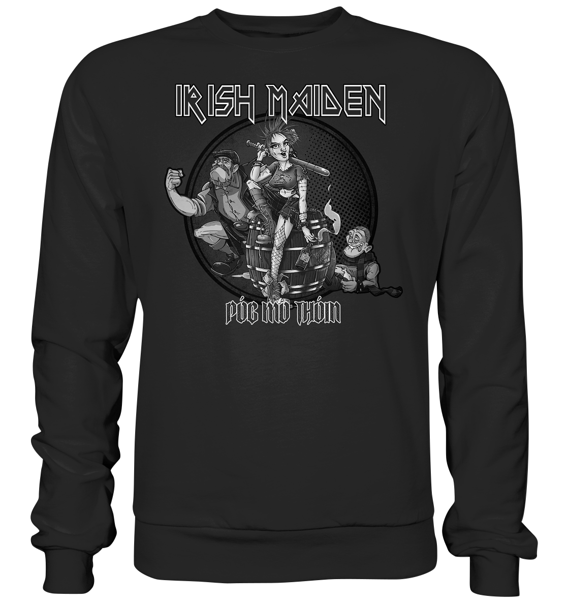 Póg Mo Thóin Streetwear "Irish Maiden" - Premium Sweatshirt