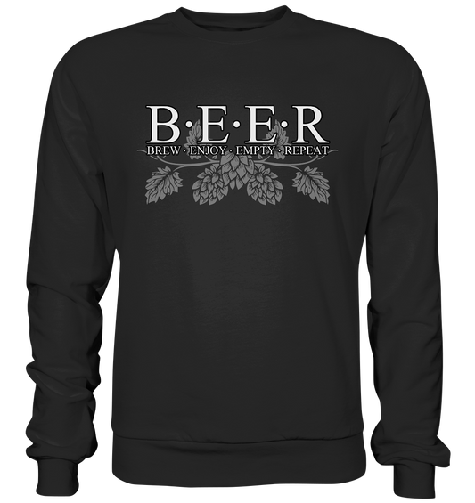 Beer "Brew, Enjoy, Empty, Repeat" - Premium Sweatshirt