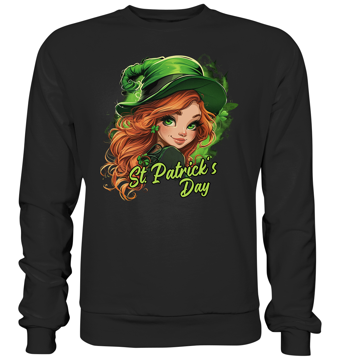 St. Patrick's Day "Leprechaun Girl I" - Premium Sweatshirt