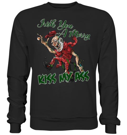 Irish You A Merry "Kiss My Ass" (Christmas) - Premium Sweatshirt