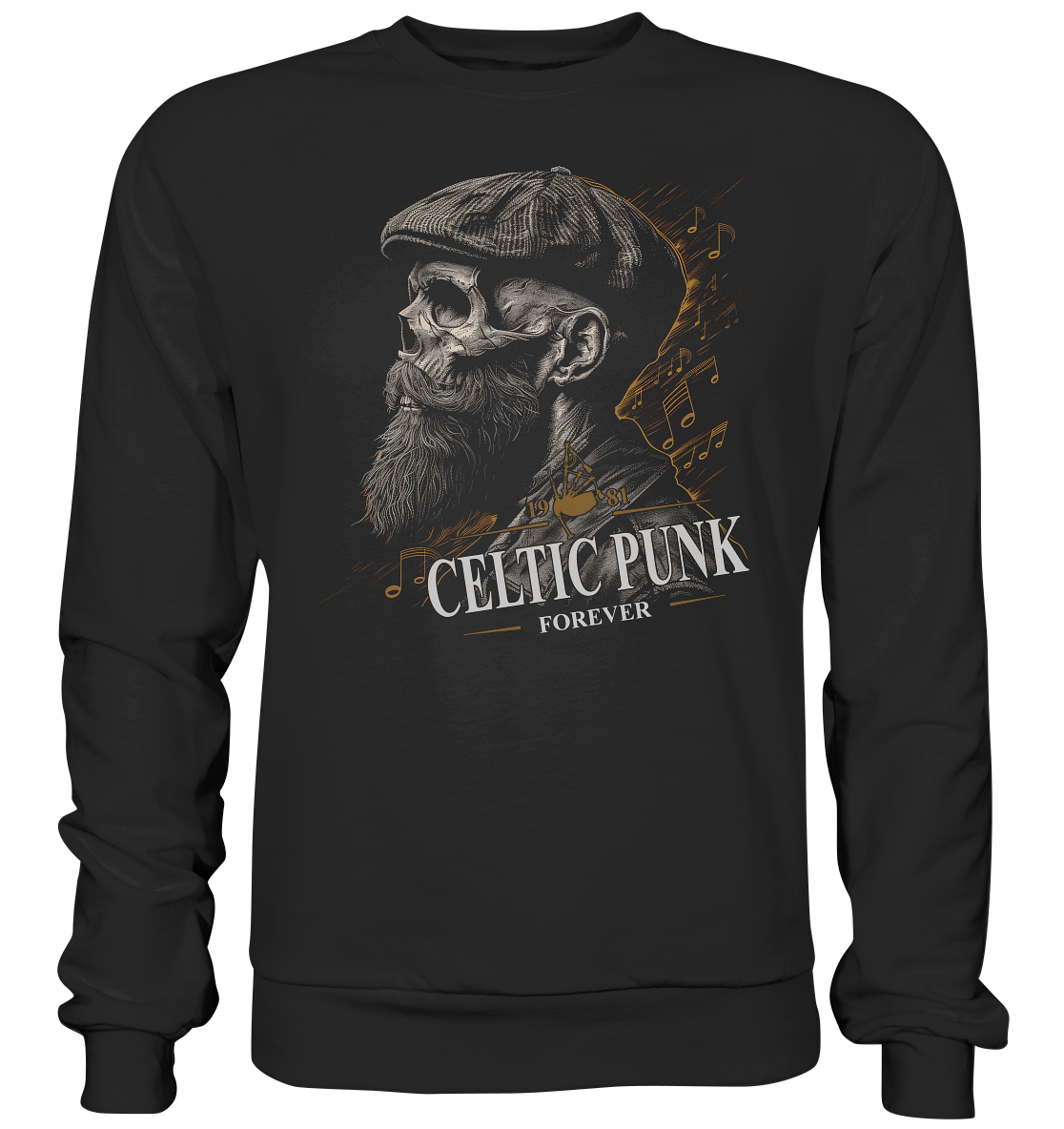 Celtic Punk "Forever / Flatcap-Skull I" - Premium Sweatshirt