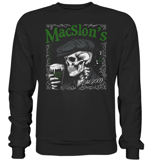 MacSlon's "Estd. 2009 / Drinking Skull" - Premium Sweatshirt