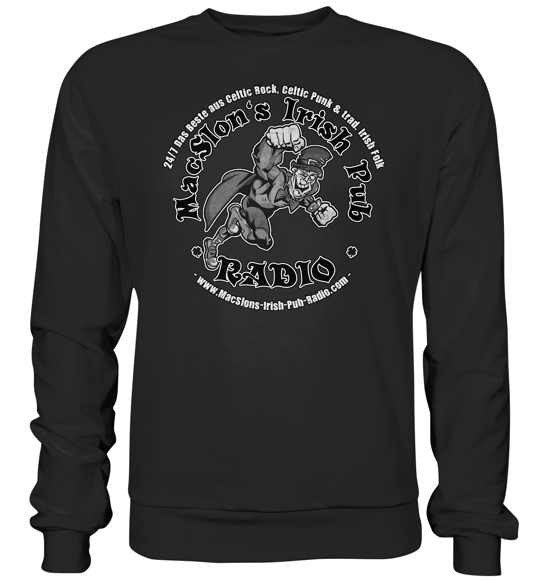MacSlon's Radio "24/7 - Irish Superhero" - Premium Sweatshirt