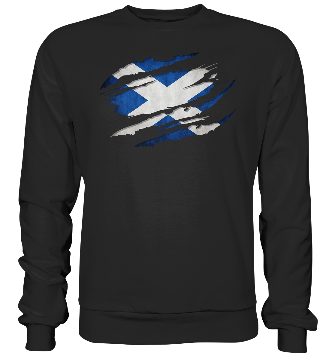 Scotland "Flag Scratch" - Premium Sweatshirt
