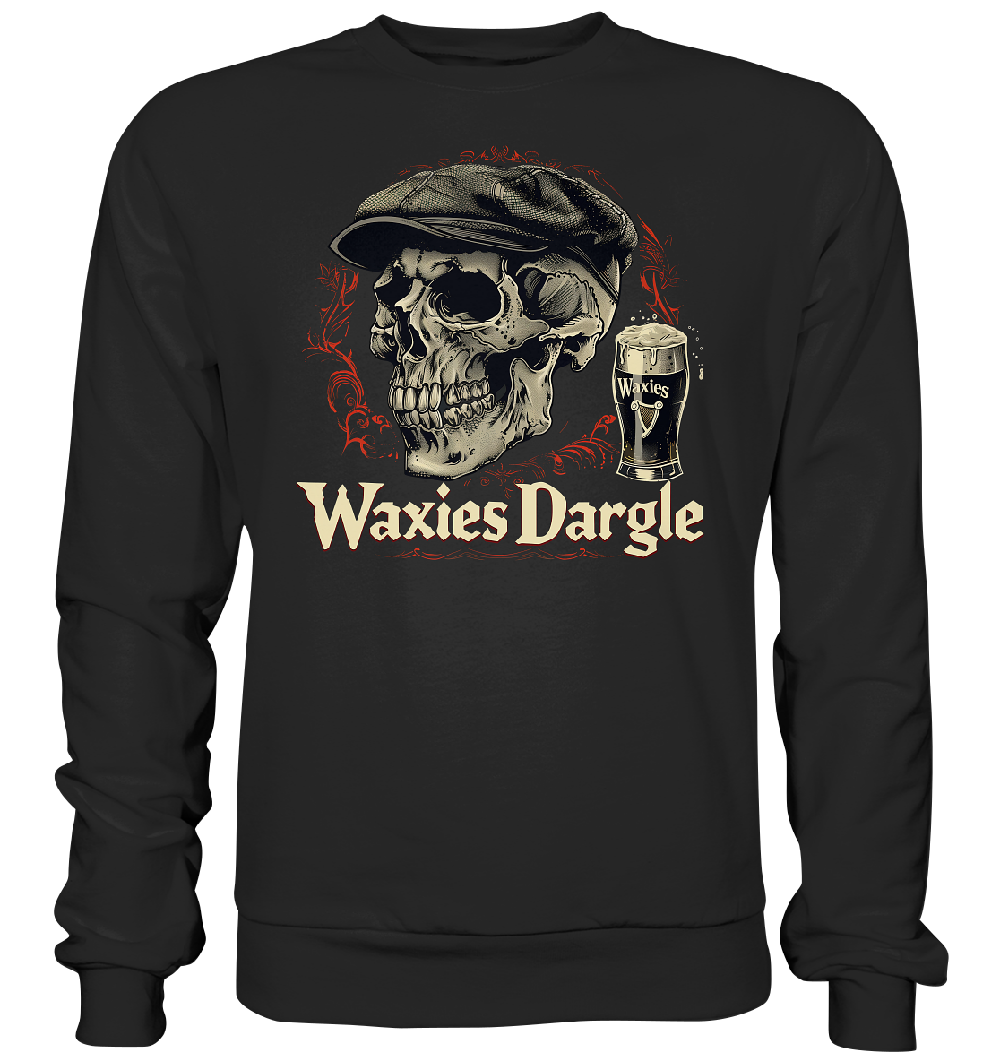 Waxies Dargle "Flatcap / Skull I" - Premium Sweatshirt