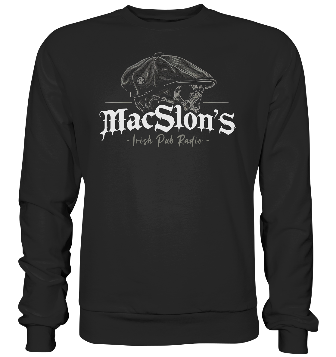 MacSlon's Irish Pub Radio "Flatcap-Skull I" - Premium Sweatshirt