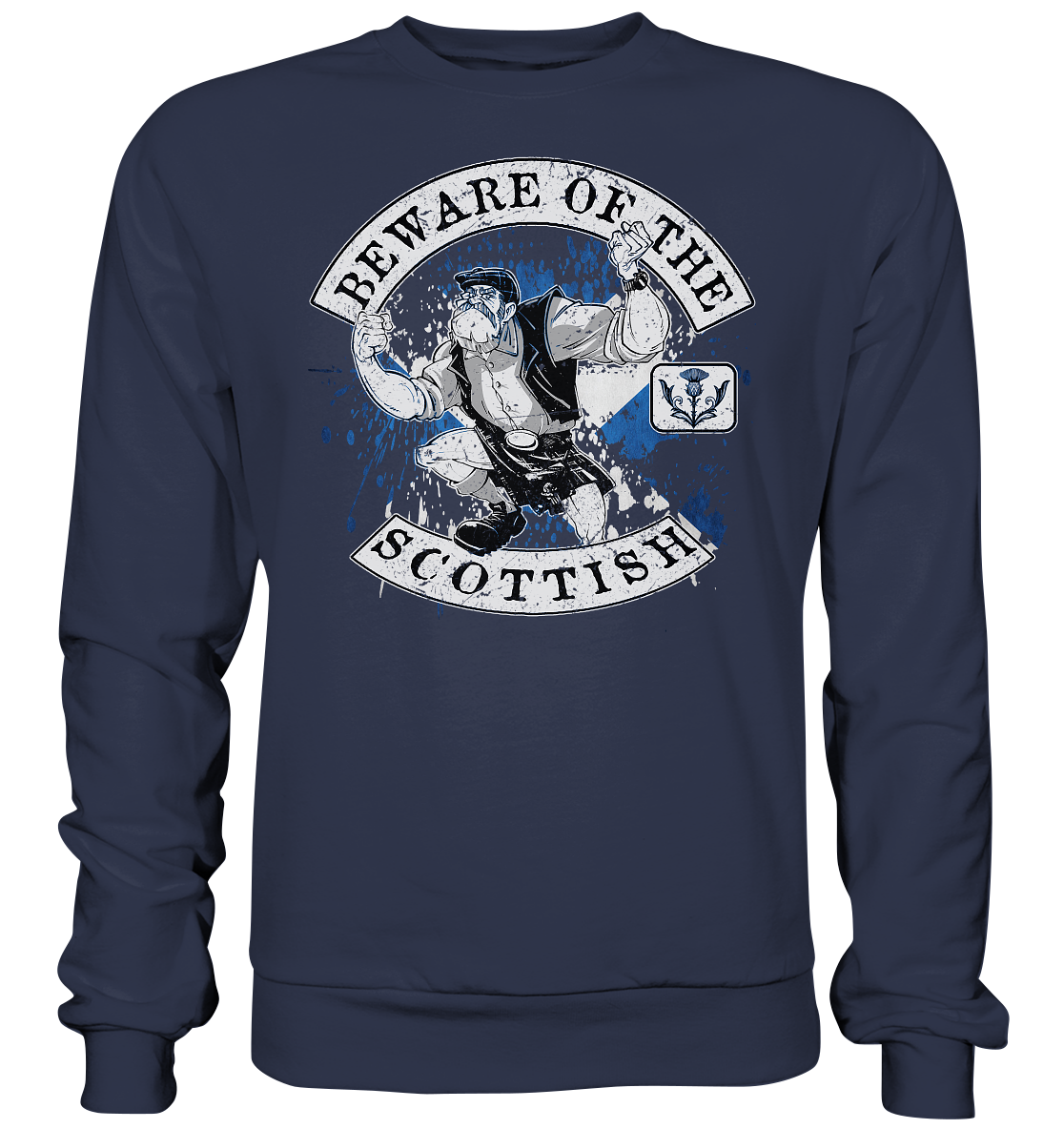 Beware Of The Scottish - Premium Sweatshirt