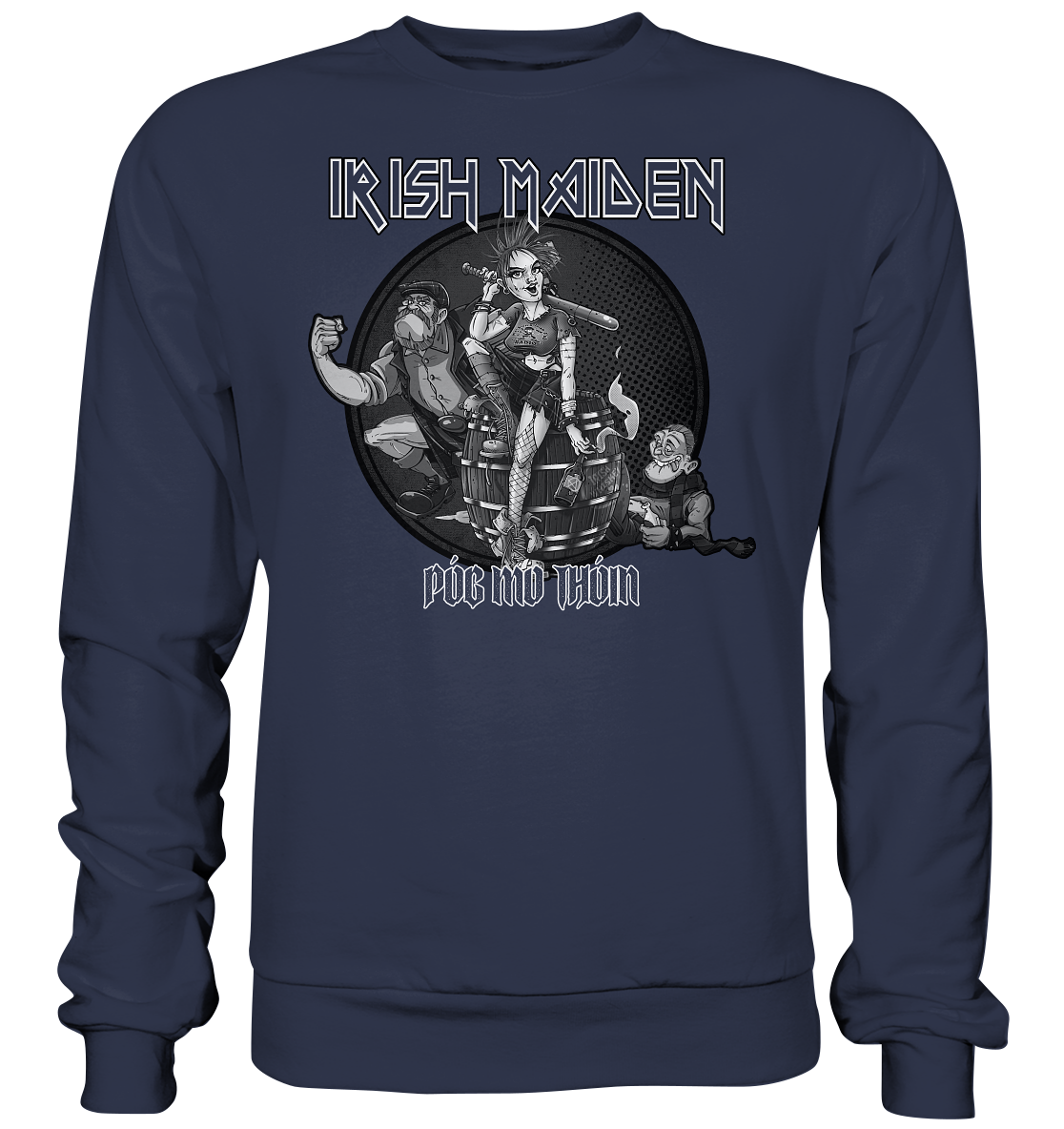 Póg Mo Thóin Streetwear "Irish Maiden" - Premium Sweatshirt