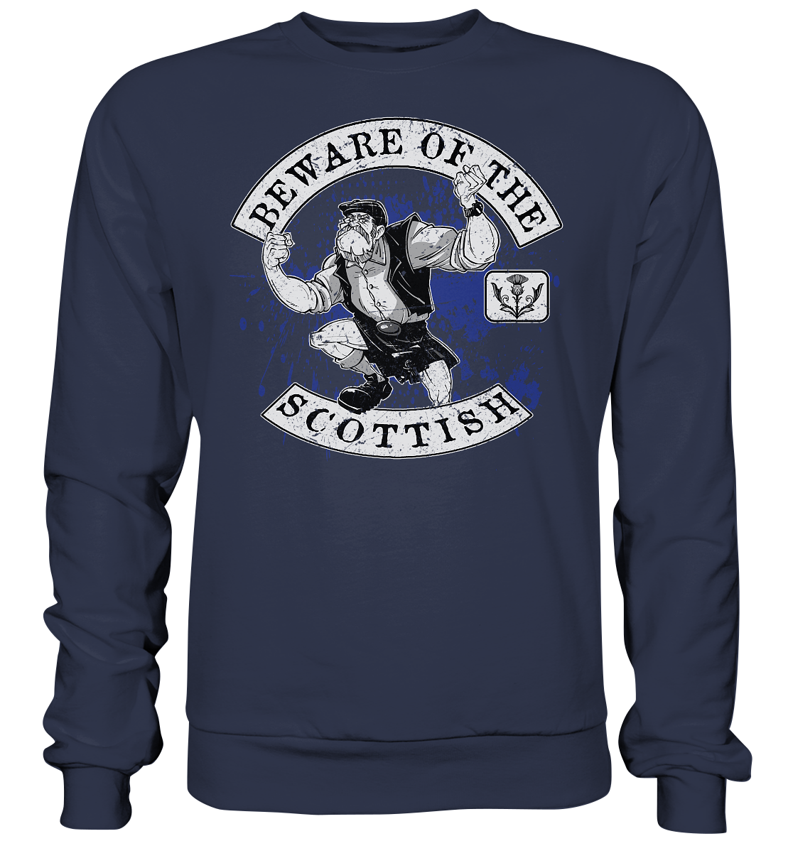 Beware Of The Scottish - Premium Sweatshirt