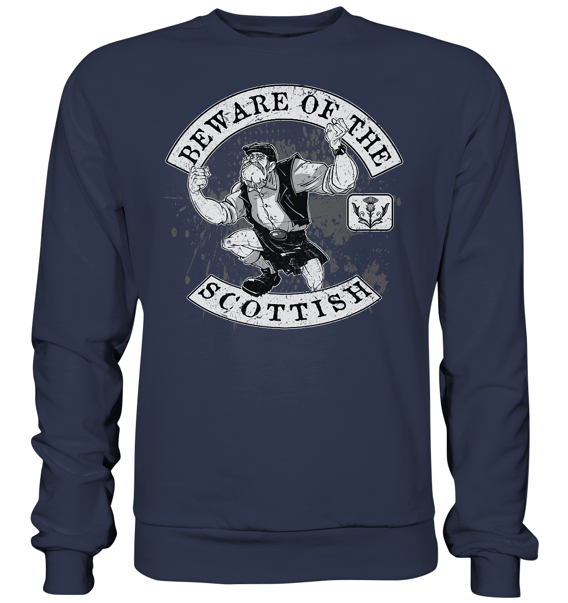 Beware Of The Scottish - Premium Sweatshirt